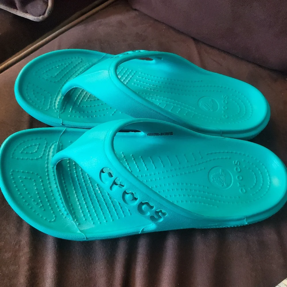 Crocs Turquoise Sandals - Picture 7 of 8